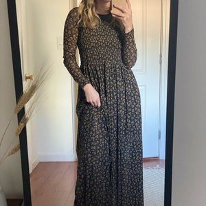 Free people maxi dress XS